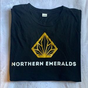 Northern Emeralds Mens Cannabis Tee Cotton Large